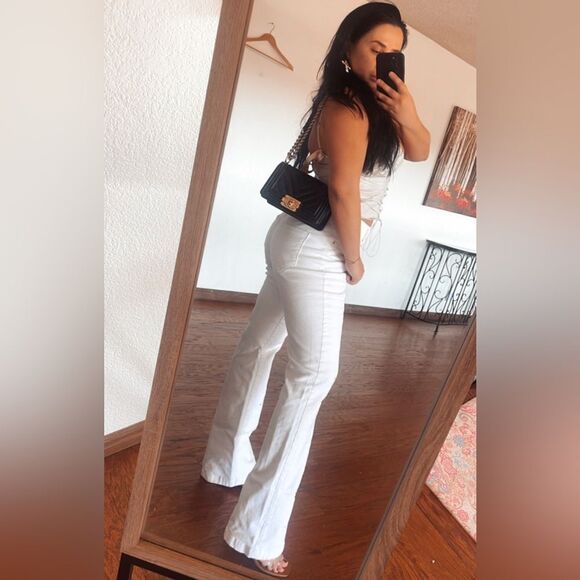High waisted white jeans - Picture 4 of 7
